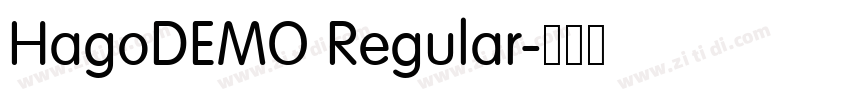 HagoDEMO Regular字体转换 HagoDEMO Regular字体转换